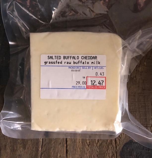 Buffalo A2/A2 Cheddar Cheese – per 1/2 lb