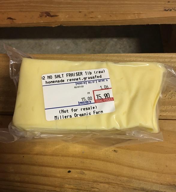 Raw Frasier Cheese – NO SALT – per block