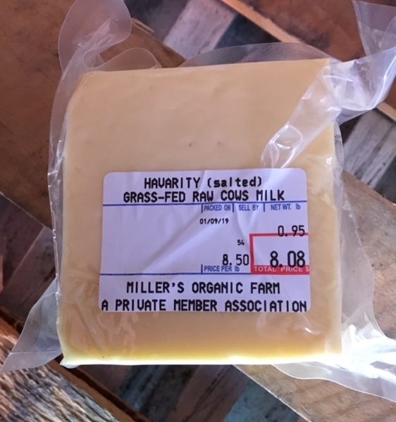 Havarti Cheese – A2/A2 – Salted – per block