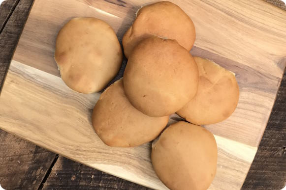 Sourdough Hamburger Buns – (4 in Bag)